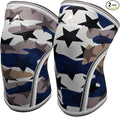 AEOLOS Knee Sleeves (1 Pair)，7mm Compression Knee Braces for Heavy-Lifting,Squats,Gym and Other Sports(XX-Large,Star Camo)