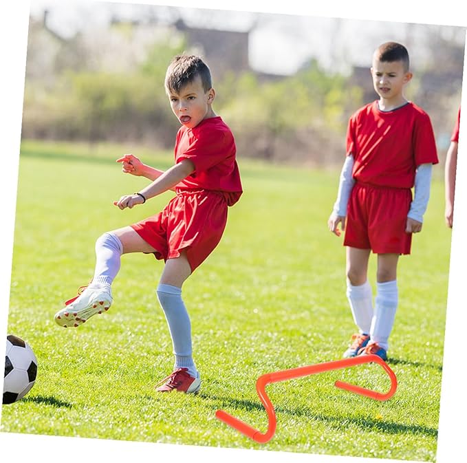 4pcs Portable Agility Hurdles for Preschool PE Class Outdoor Sports Material Speed Training Equipment for Coordination and Team Activities