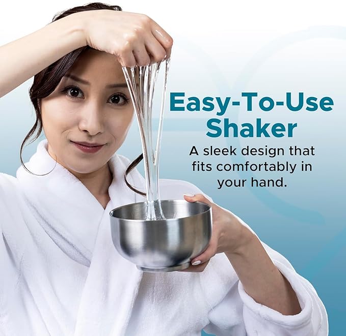 Platinum Nuru Massage Gel Powder Bowl Set | 3 x Massage Powder 5g Sachet | 1 x 16 fl oz Bowl