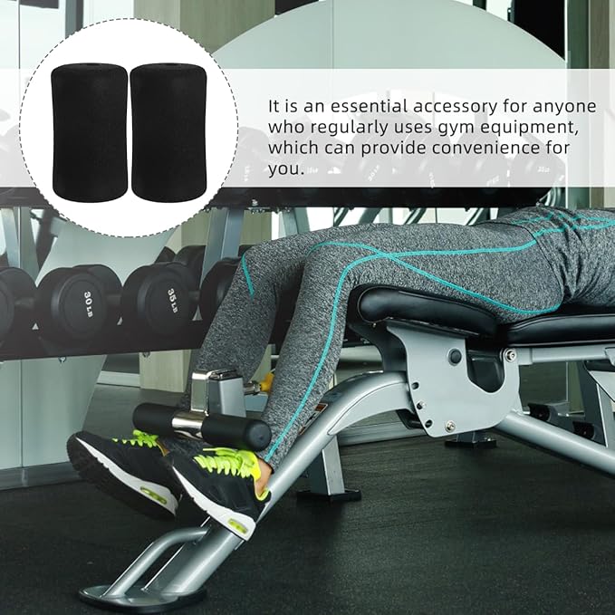 4Pcs Foam Pad Replacement Sleeve for Gym Exercise Equipment Comfortable Sponge Cover for Ab Training and Leg Extension Machines