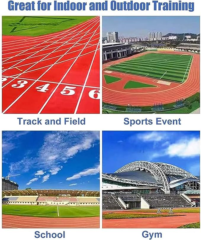 Height Adjustable Track & Field Hurdles, Sport Speed Hurdles Training Equipment for All Ages, Obstacle Courses and Drills Jumping Bar (3pcs 76)