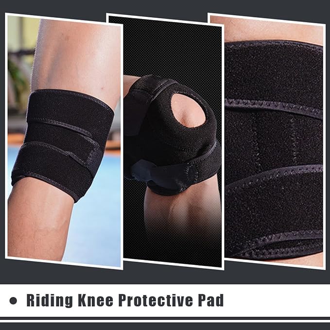 2pcs Breathable Knee Support Sleeves Lightweight Protective Cushion Knee Wraps for Fitness Cycling Basketball Joint Protection