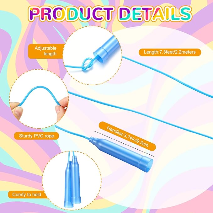 Poen 16 Pcs Detachable Hoop and Jump Rope Set Adjustable Exercise Hoop Skipping Rope Equipment for Fitness Teens Adults Weight Loss Exercise Gymnastics
