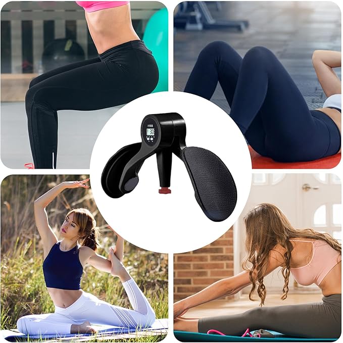 Hip Strength Training Equipment – Muscle Toning Gear, Fitness Assistant | Home Workout Device, Digital Thigh Exerciser with Smart Tracker for Glute Activation, Core Reinforcement, and Pelvic Floor