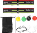 Boxing Ball Headband, Adjustable Boxing Headband Reflex Ball Set for Improving Reaction and Coordination Skills