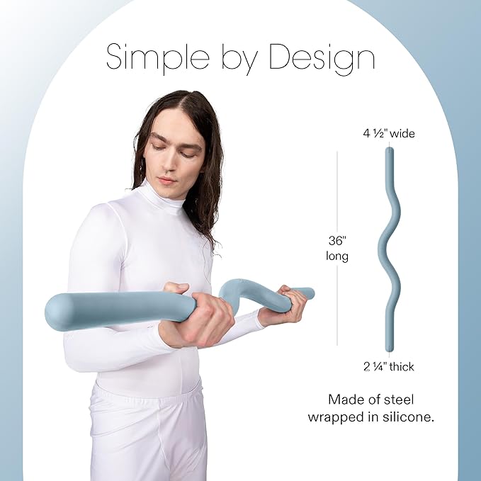 Bala EZ Curl Bar for Working Out, Beam - Ergonomic Weight Bar for Press, Curl, Row, Squat, Lunge & Full Body Exercise - Curling Bar Strength Training Home Gym Accessory