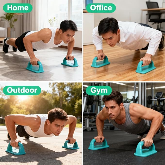 Push Up Handles - Multi-Functional Comfortable Bodybuilding Supplies for Strength Training, Pushup Stands for Home Workout Fitness Exercise Training Gym Pilates Yoga Boxing Full Body Conditioning