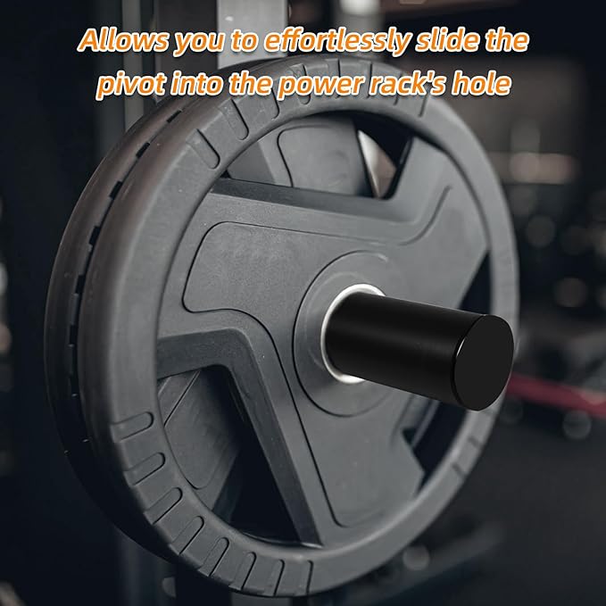 Weight Plate Holder for Power Rack Attachment, Squat Rack Weight Storage for 2 inc Olympic Weight,Compatoble with 2x2, 2x3, 3x3 Power Cage, Fit 1"and 5/8" Hole