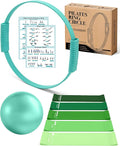 Pilates Ring, Silicone Magic Pilates Rings, Lightweight & Durable Flexible Fitness Circle Exercise Equipment for Toning Arms, Thighs,Legs, Core,Yoga & Physical Therapy