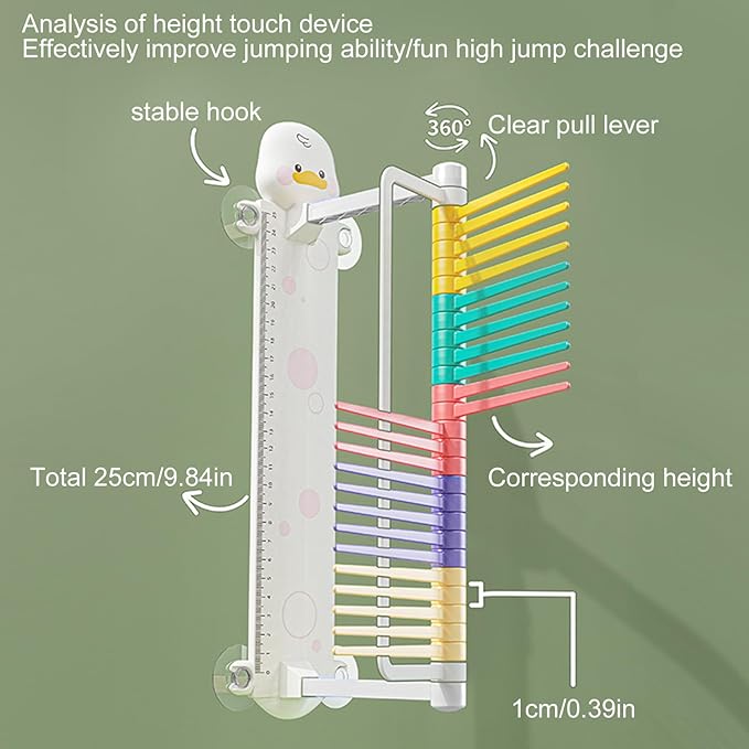 Vertical Jump Measurement Tool | Adjustable High Jump Stick Pole for Kids Training | Educational Vertical Jumps Trainer, Touching Patting Test Equipment for Exercise, Fitness Sports School Gift