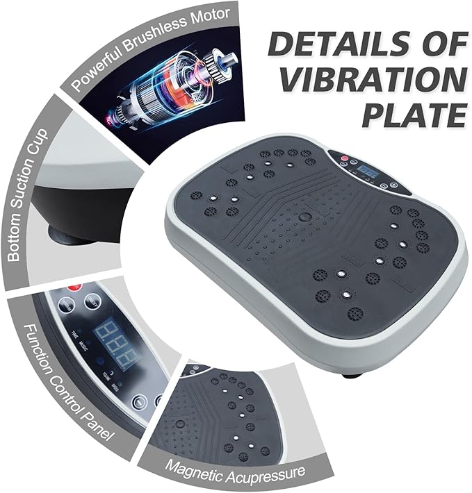 Vibration Plate Exercise Machine - Whole Body Workout Vibration Fitness Platform for Weight Loss & Toning