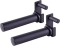AmStaff Fitness Olympic Weight Plate Holder for Power & Squat Racks – Fits 2x2, 2.33x2.33, 3x3 Inch Tubes, 1" Hole – Storage Horns for Weight Plates on Power Rack – Pair