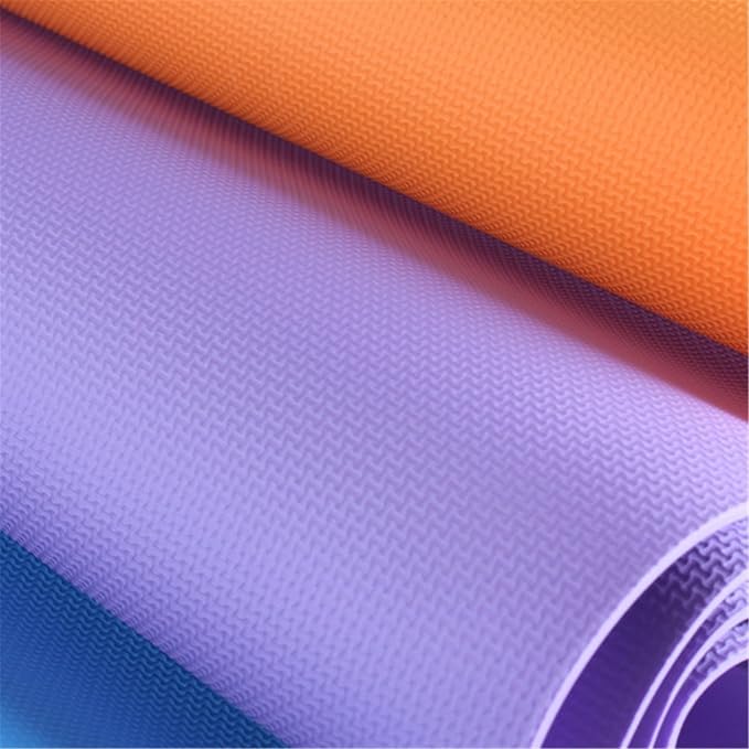 Thick Yoga Mats, 1/5" High Density Non-Slip Extra Thick Anti-Tear Exercise Mat with Carrying Strap,Large Yoga Mat for Fitness Stretching Pilates Gym Floor Home