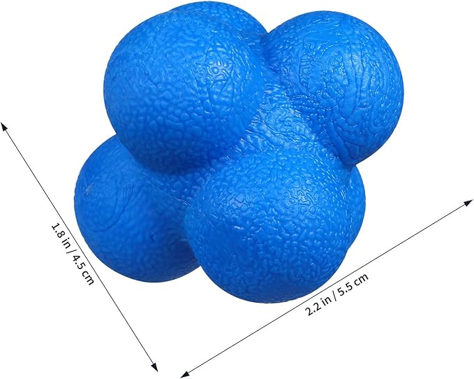 Sewroro 6pcs Agility Reaction Reflex Balls, Bounce Balls for Hand Eye Coordination, Sports Reaction Training, Indoor Outdoor Workout Exercise