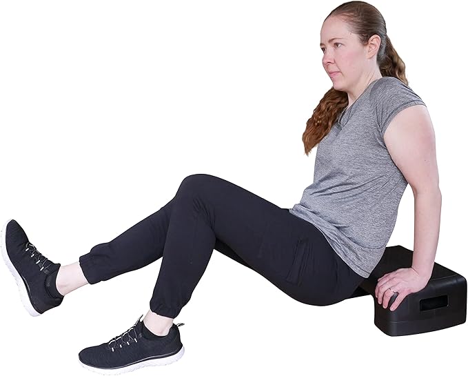 KOVOT Workout Step Platform with Risers for Aerobics, Yoga & Pilates – Step Deck with Adjustable Height Risers – Mobility Step for Seniors / Step Stool for Kids, Pets & More – Home Gym Cardio Fitness Lightweight, Compact & Portable