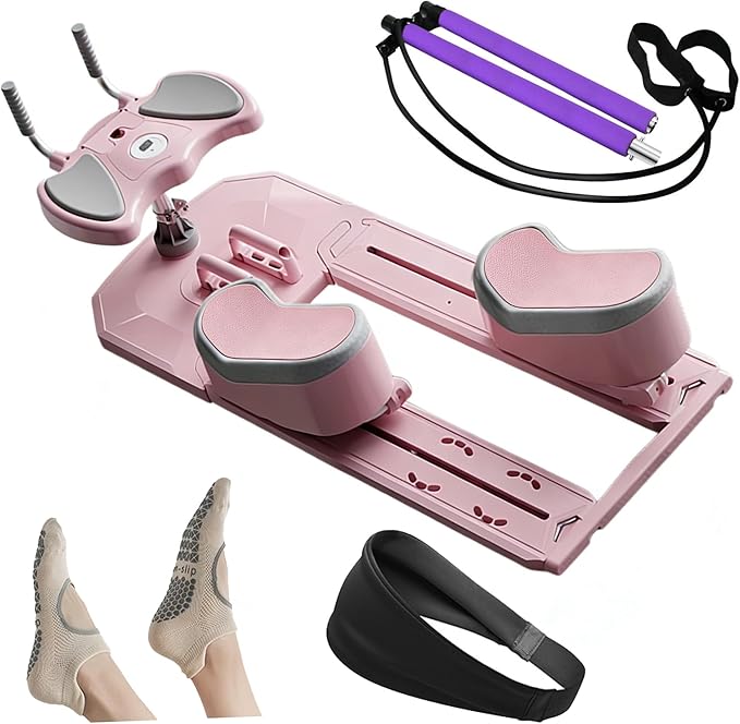 Reformer Pilates Board for Home Workout Foldable Mini Reformer Pilates Machine with ,Mountain Climbing Crawl Exercise, Lightweight & Portable for Indoor Outdoor Training.