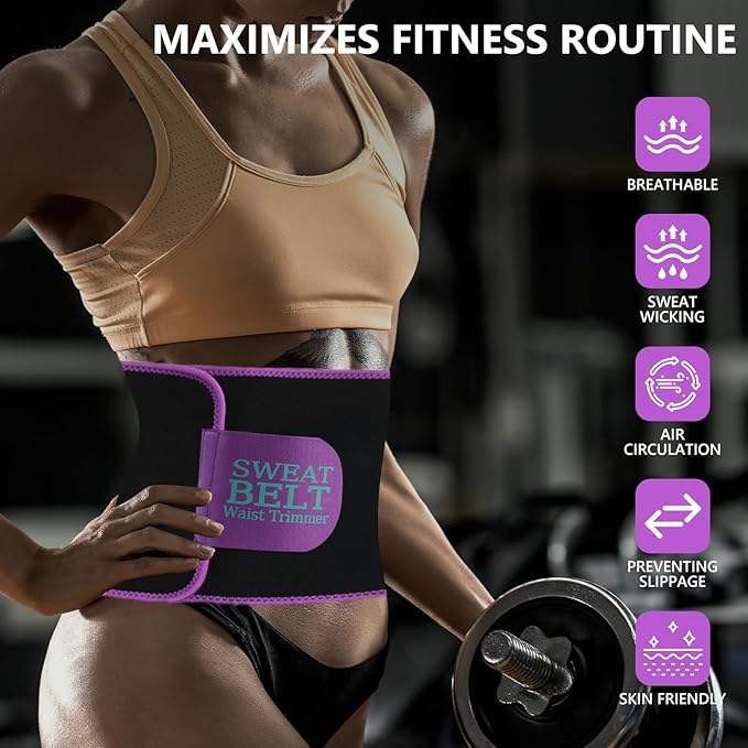 MORECOO Waist Trainer for Women/Men, Sculpt Touch Sweat Band for Stomach, Waist Trimmer for Women Workouts &Speed Belly Sweat