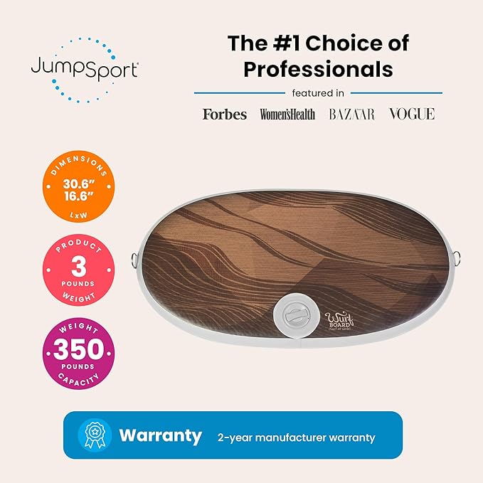 Wurf Board by JumpSport (Santa Cruz or Maui style) | Curved Air-Spring Anti-Fatigue Mat for Standing Desk Users | Stress-Relieving Desk Accessory | Comfort In Motion