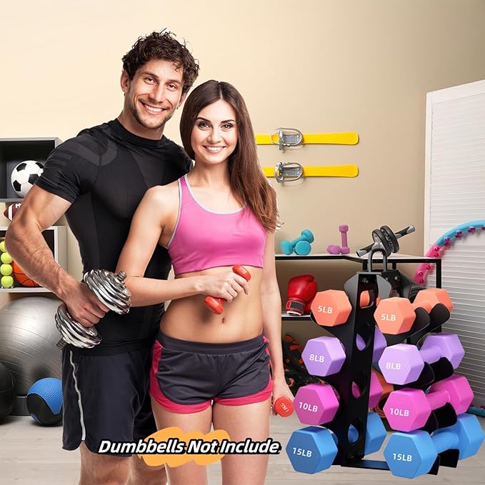 Weight Rack for Dumbbells,A-Frame Dumbbell Rack Stand Only, Alloy Steel Dumbbells Storage Rack with Handle for Home Gyms Workout (Dumbbells not include)