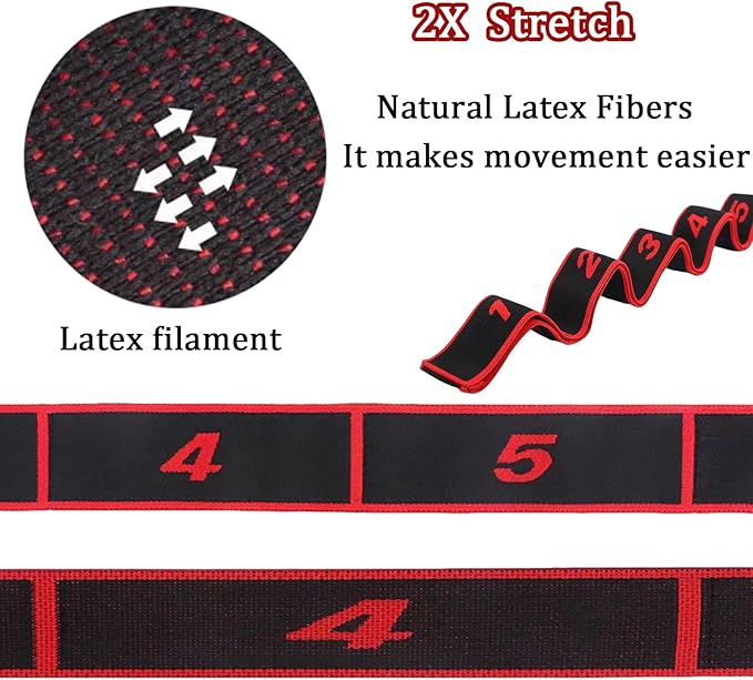 Resistance Bands, Resistance Bands with Handles, Resistance Bands for Working Out, Adjustable Bands for Full Body Stretching Shaping