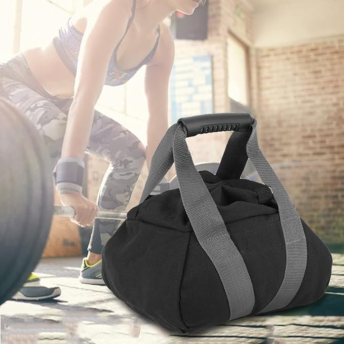 Sandbags for Working Out, Weightlifting Training Sandbag Portable Adjustable Canvas Sand Kettlebell Soft Sand Bag for Strength Training, Fitness, Yoga Workout