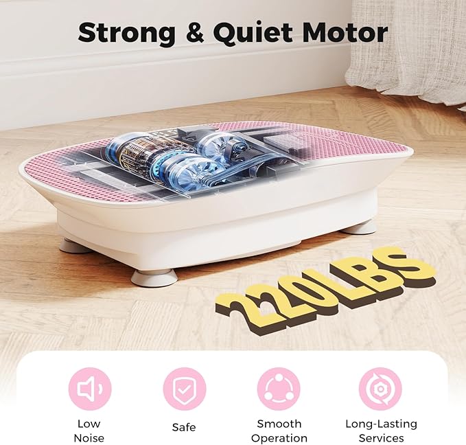 GYMAX Vibration Plate Exercise Machine, Vibration Plate with 10-Level Intensity, LED Display & Remote Control, Body Vibrating Plates Stand Shaking Platform Fat Burning Machine