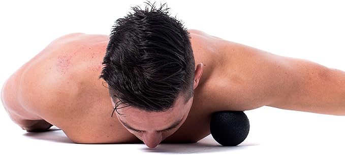 FASCIQ® Trigger Point Massage Ball – 3 inch | Lacrosse Ball | Trigger Point Roller| Handheld Foam Roller | Suitable for Smaller Body Areas | Light Weight, durbale & eco-Friendly