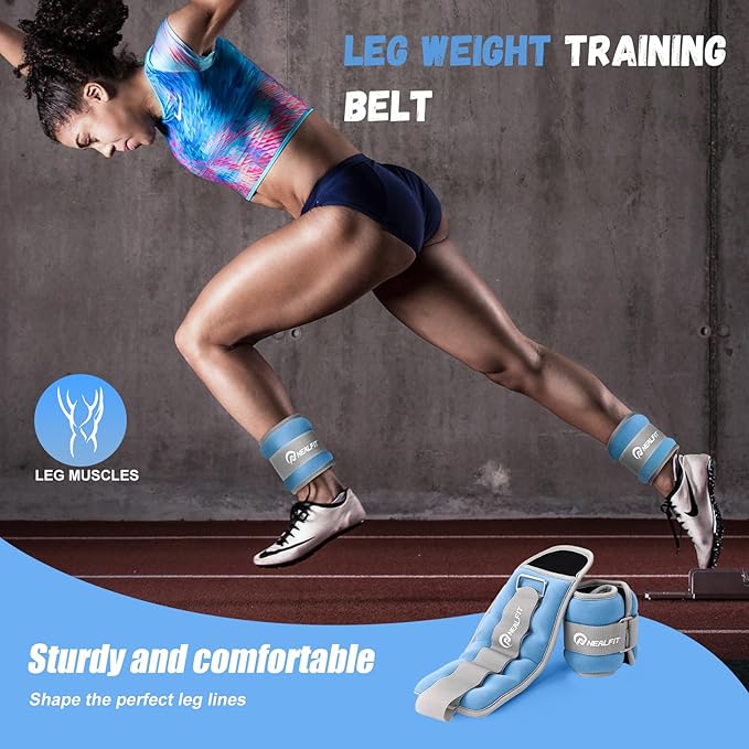 Ankle Weights for Men Women Kids, Leg Arm Wrist Weights with Adjustable Strap for Running, Gymnastics, Aerobics,Gym, Fitness