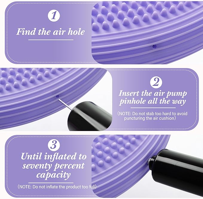 Libima 2 Pcs Wobble Cushion Wiggle Seat Flexible Sensory Seating Balance Disc Board for Men Women Physical Exercise Improving Posture Home Office