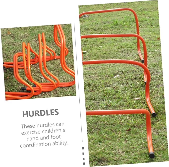 2pcs Agility Hurdles 15cm Plastic Speed Training Equipment for Football Soccer Track and Field Fitness
