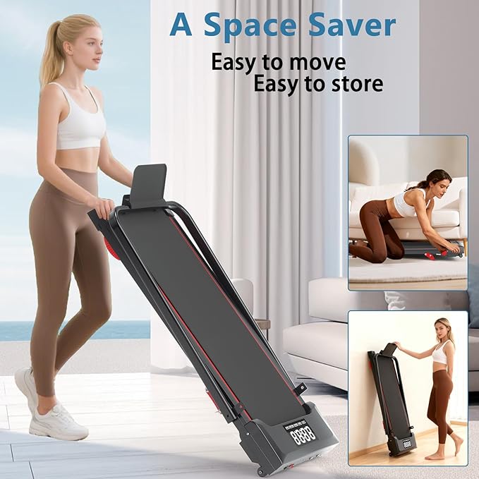 Walking Pad with Handle Bar and Incline, 3 in 1 Under Desk Treadmill with Hiking Mode, 2.5HP Low Noise Walking Treadmill Pad with Remote Control,Portable Treadmills for Home Office, Led Display
