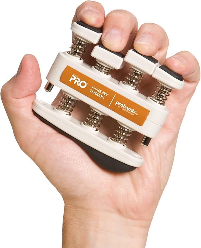Prohands PRO Hand Exerciser, Finger Exerciser (Hand Grip Strengthener), Spring-Loaded, Finger-Piston System, Isolate and Exercise Each Finger
