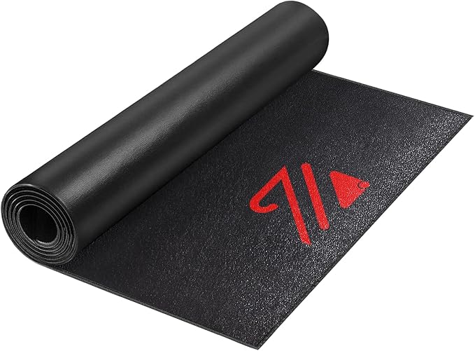 BUCKLOS Treadmill Mat for Hardwood Floors/Carpet/Tile 6mm Thick - Exercise Equipment Mats for Peloton/Nordictrack Indoor Cycling Under Floor/Hard Wood/Concrete Protect