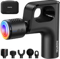 RENPHO Active Mini Thermacool Massage Gun with Heat and Cold, Percussion Deep Tissue Back Massager Ergonomic Design with 5 Speeds for Muscle Therapy, Travel Massage Gun with Carry Case, Portable