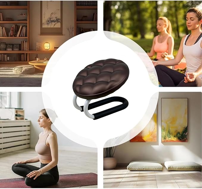Meditation Chair - Comfortable Cushion Kneeler Ergonomic Meditation Bench Prayer Kneeling Stool for Relaxation Beginners Mindfulness Practice Seniors Yoga Reading Zen Office