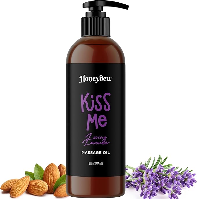 Sweet and Sensual Massage Oils for Couples - Mango and Lavender Romantic Full Body Massage Oils with Sweet Almond Oil for Easy Gliding Special Moments - Therapeutic Grade Scented Body Oils