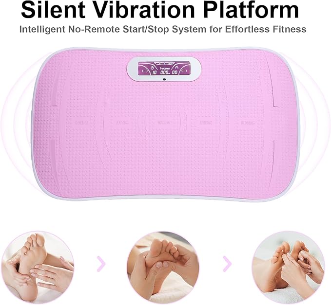 Beaunicorn Vibration Plate, Exercise Equipment Full Body,10-Frequency Weight Los& Vibration Plate for Lymphatic Drainage Machine for Unisex