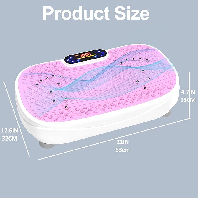 ZeHuoGe Vibration Plate Exercise Machine,Fitness Platform Exercise Machine,Full Body Shaker Workout Vibrate Stand, Shake Board Sport for Weight Loss Fat Burner for Women Men