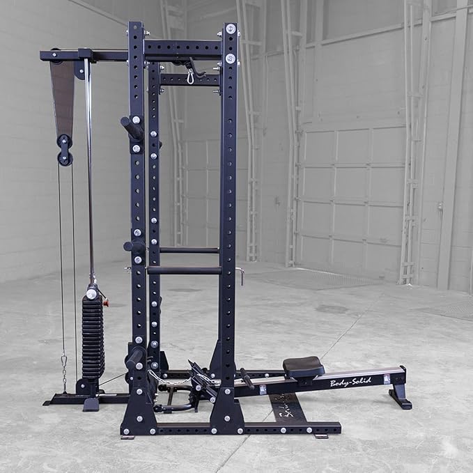 Body-Solid Rower Attachment for Home Gyms - Low-Impact Cardio Workout Accessory for Cable Machines, Pulleys, and Power Racks