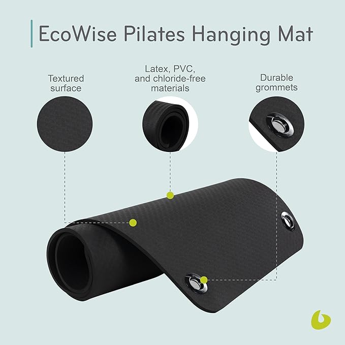 Balanced Body EcoWise Pilates Mat, Yoga and Pilates Equipment for Floor Exercise, Yoga and Pilates Mat for Home Gym or Studio Use