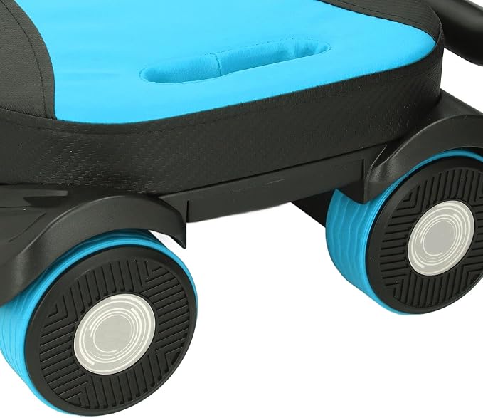 With 4 Wheels Automatic Rebound Abdominal Wheel For Core Workout, Foldable Elbow Support Full Body Workout,Abdominal Exercise Roller For Men And Women For Home Gym Black Blue