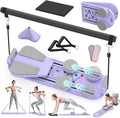 Pilates Board Pilates Reformer Set for Women, 7 in 1 Foldable Pilates Equipment with Timer, Portable Pilates Machine for Home Workout, Fitness, Exercise, Ab, Core