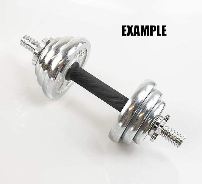 12.6/14.2/15.7inch(30/35/40cm)Pink Threaded Dumbbell Durable Rubber Handles/Adjustable Dumbbell Bar Handles - Fit 1 inch Standard Weight Plate - Weightlifting Accessories - Sold in Pair