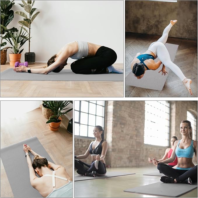 3 Pack Hot Yoga Towels with Plum Blossom Dots, Non-Slip Yoga Mat Towel, Super-Absorbent Soft Suede Microfiber Towel for Hot Yoga, Pilates, Bikram and Exercise Workout(24" x72",1Lavender,1 Grey&1 Blue)