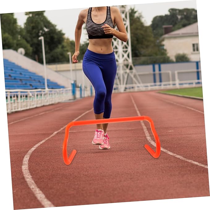 Agility Training Hurdles for Outdoor Football Flexibility Detachable Design Ultra-Stable Base Durable Orange Hurdles for Athletes Speed and Coordination