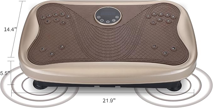 Vibration Plate Fitness Platform with 120 Speed Levels, Low-Noise Design & Fat Burning for Home Gym, Small Spaces - Ideal for Women, Men, Weight Loss & Muscle Recovery