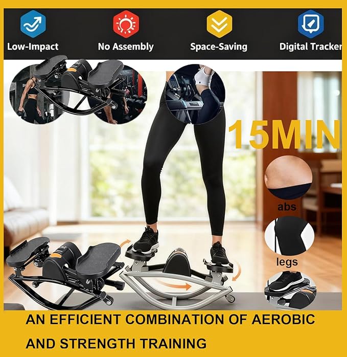 Rock Stepper Side to Side Lateral Rocking Stepper Side To Side with Digital Display（𝟒-𝟖 𝑫𝑨𝒀 𝑫𝑬𝑳𝑰𝑽𝑬𝑹𝒀）Rock Stepper Exercise Machine With Resistance Bands,Home Workout Machine (PINK, SETS)