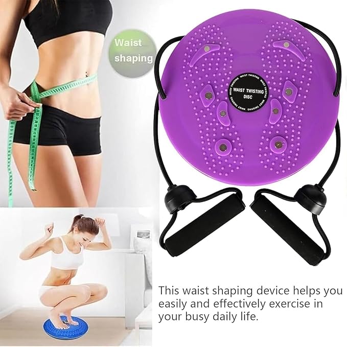 2026 New Waist Sculptor, Waist Twister Machine Exercise with Arm Bands, Adjustable Ab Twister Board Twisting Waist Disc for Exercise, Legs, Buttocks & Hip