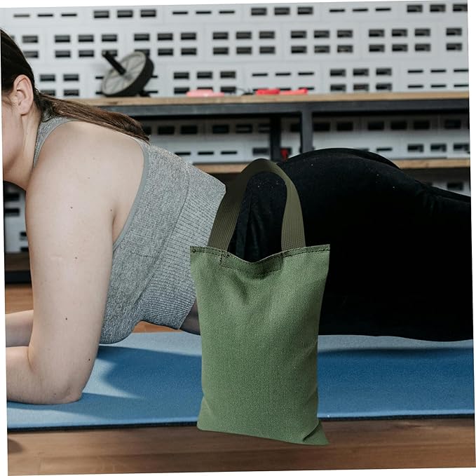 2kg Canvas Sandbag with Handle for Weight Training Empty Fitness Sandbag for Yoga Dance and Muscle Enhancement Weighted Bag for Versatile Workouts