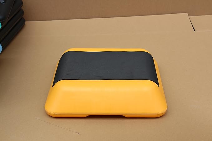 16"x16" Adjustable High Step Aerobic Platform With 4 Risers, Height-Adjustable Step Aerobics Platform For Home Gym Exercise Fitness Workout Yellow As shown One size